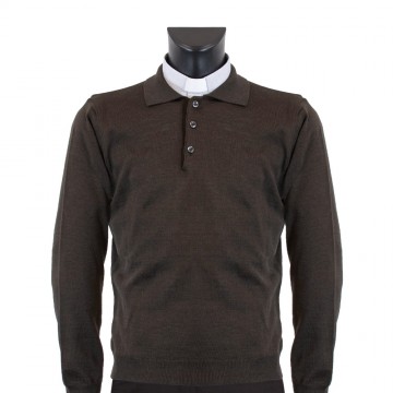 Clergy Polo in Merino Wool...