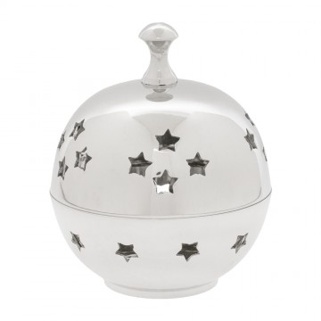 Incense Burner in Silver Metal