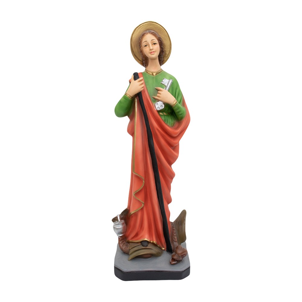 Saint Martha statue in handpainted resin | Myriam