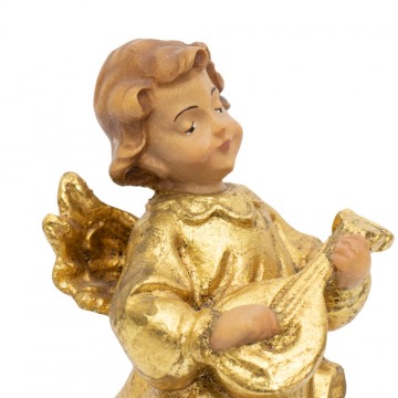 Angel in Wood and Gold Leaf