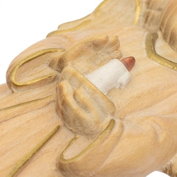 Wall Statue of Angel in Wood