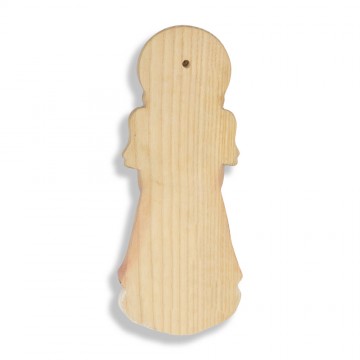 Wall Statue of Angel in Wood