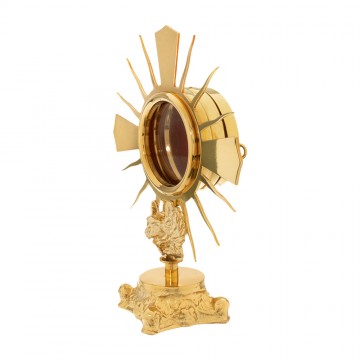 Reliquary in Golden Brass