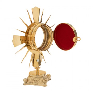Reliquary in Golden Brass