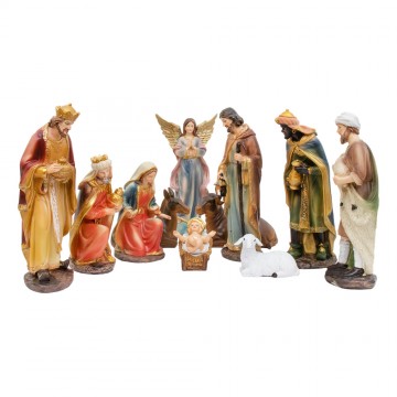 Nativity in Painted Resin...