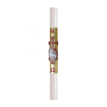 Easter Candle with Gold Leaf