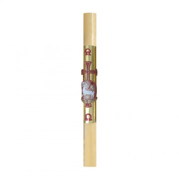 Easter Candle with Gold Leaf
