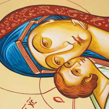 Romanian Icon Madonna with...