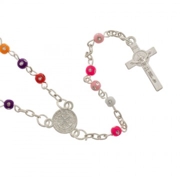 Bottle with Colorful Rosary