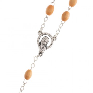 Rosary with Oval Grains in...