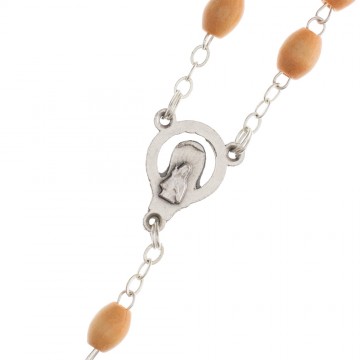 Rosary with Oval Grains in...