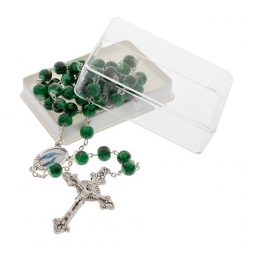 Rosary with Grains in Green...
