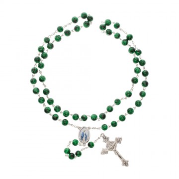 Rosary with Grains in Green...