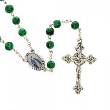 Rosary with Grains in Green...