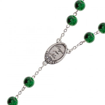 Rosary with Grains in Green...