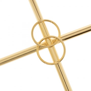 Cross in Golden Metal with...