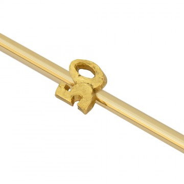 Cross in Golden Metal with...