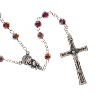 Rosary in Garnet Crystal...