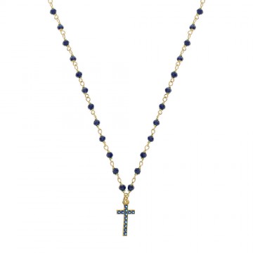Silver Rosary Necklace for...