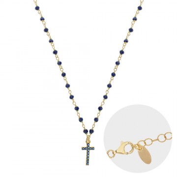 Silver Rosary Necklace for...