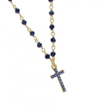 Silver Rosary Necklace for...