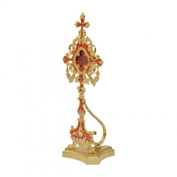 Reliquary in Golden Brass...