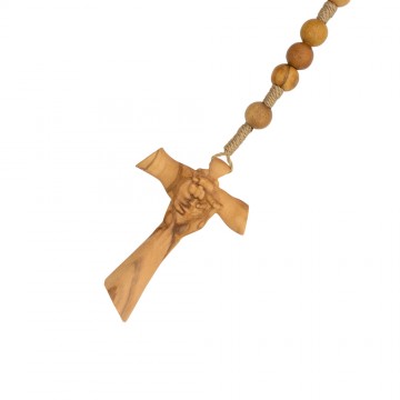 Rosary in Olive Wood with...