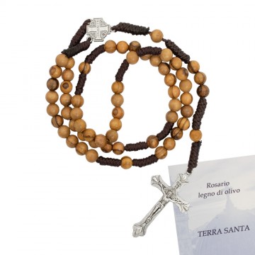 Jerusalem Olive Wood Rosary