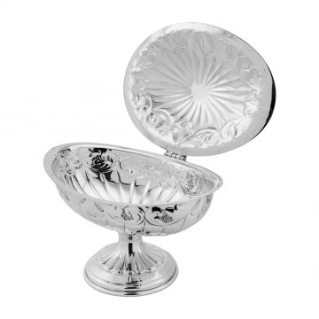 Boat for Incense in 800 Silver