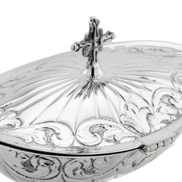 Boat for Incense in 800 Silver