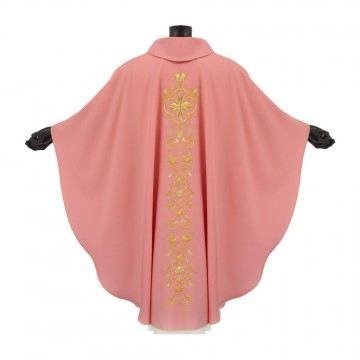 Pink Chasuble in Pure Wool