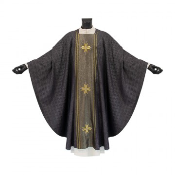Black Chasuble with Three...