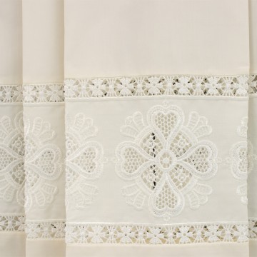 Ivory Surplice with Macramé...