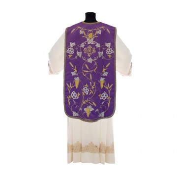 Purple Roman Chasuble with...