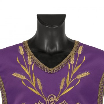 Purple Roman Chasuble with...
