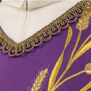 Purple Roman Chasuble with...