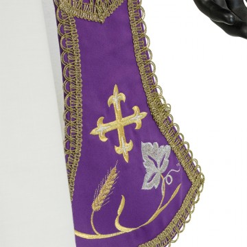 Purple Roman Chasuble with...