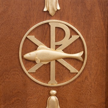 Ambo in Wood and Gold Leaf