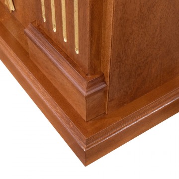 Ambo in Wood and Gold Leaf