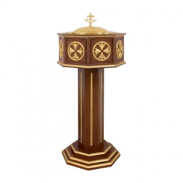 Baptistery in Wood and Gold...
