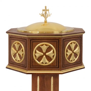 Baptistery in Wood and Gold...
