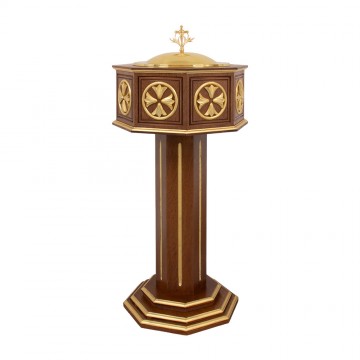 Baptistery in Wood and Gold...