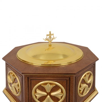 Baptistery in Wood and Gold...
