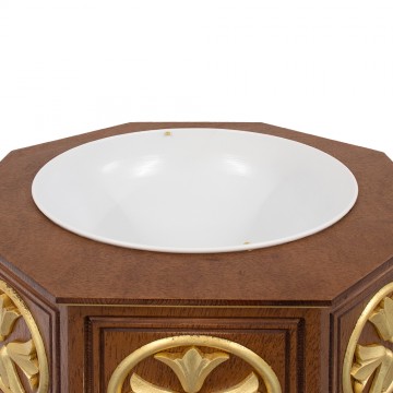 Baptistery in Wood and Gold...