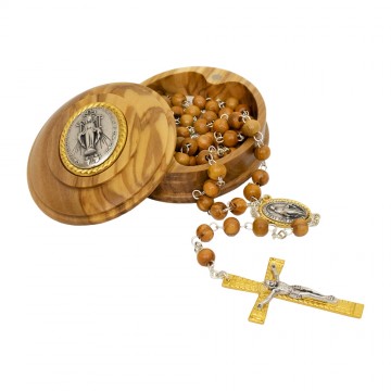 Rosary Case in Wood with...
