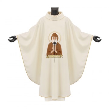 Ivory Chasuble with Saint...