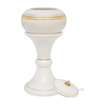 Ceramic Lamp with Pedestal