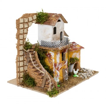 Farmhouse with Stairs for...