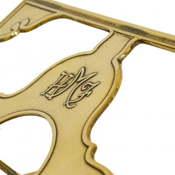 Gold-plated brass book...
