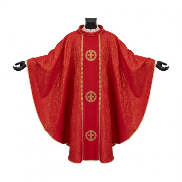 Red Chasuble Mosaic Cross...